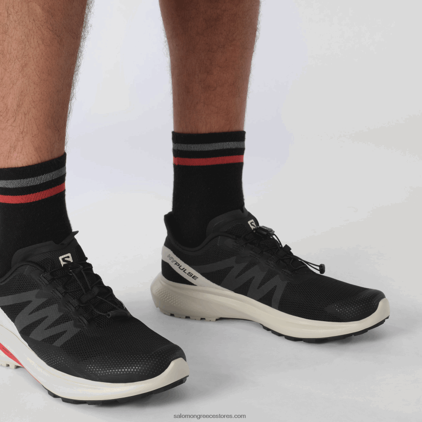 ανδρικά παπούτσια τρεξίματος - hypulse Salomon μαύρη/βροχερή μέρα DXFPHB1485