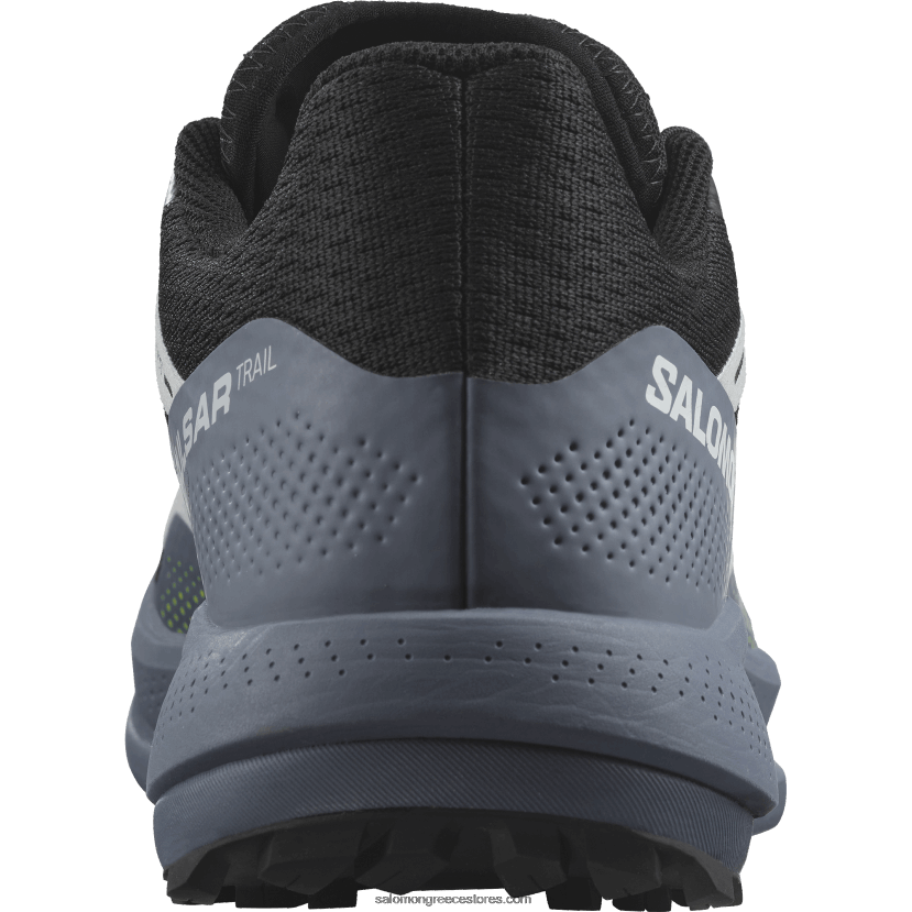 ανδρικά παπούτσια τρεξίματος - pulsar trail Salomon μαύρο/μπλε της Κίνας/αρκτικός πάγος DXFPHB1459