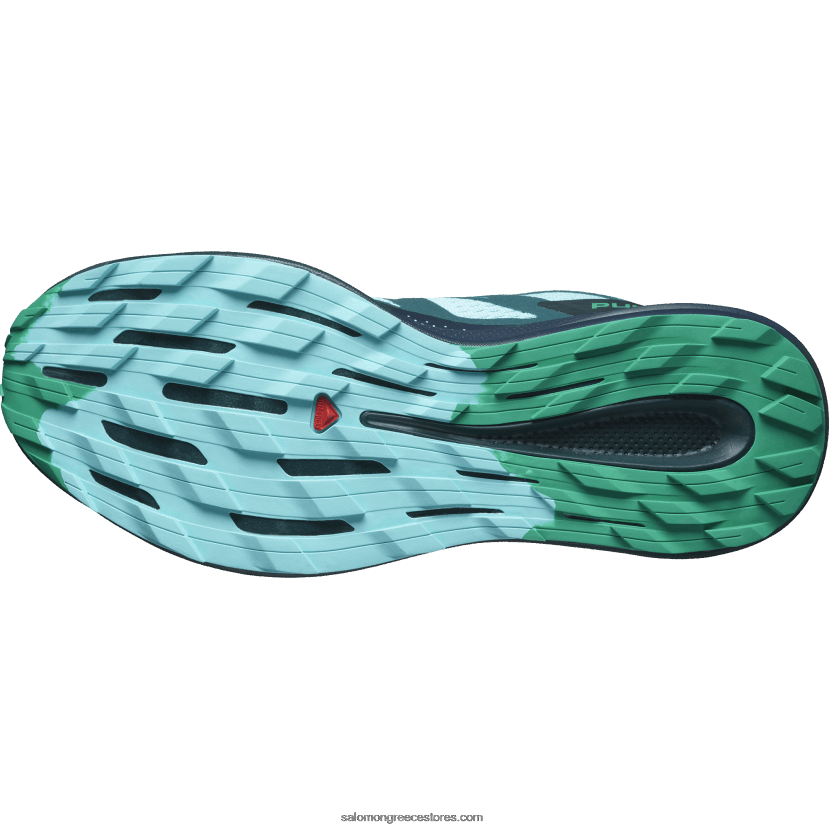 ανδρικά παπούτσια τρεξίματος - pulsar trail Salomon μπλε λάμψη/άνθρακας/σμαραγδί DXFPHB1460