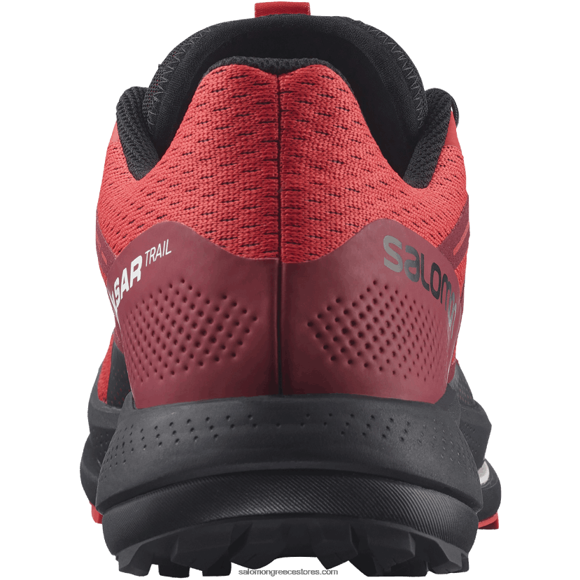 ανδρικά παπούτσια τρεξίματος - pulsar trail Salomon κόκκινο παπαρούνας/ποδηλασία κόκκινο/μαύρο DXFPHB1463