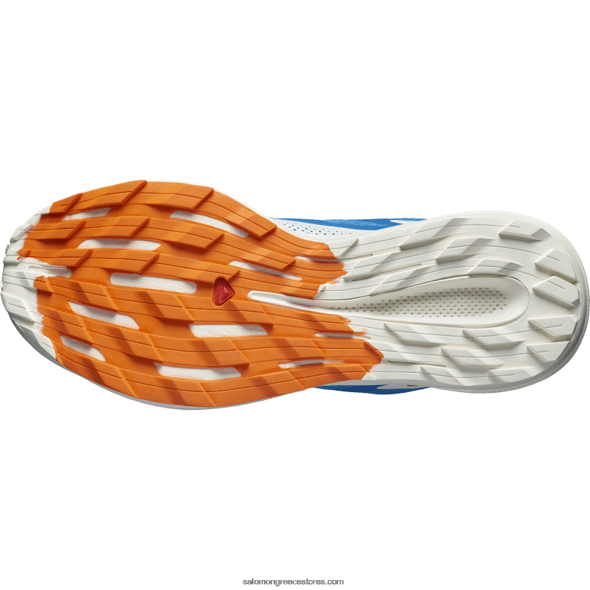 ανδρικά παπούτσια τρεξίματος - pulsar trail Salomon indigo bunting/πάγος βανίλιας/ζωντανό πορτοκάλι DXFPHB1458