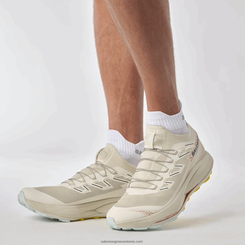 ανδρικά παπούτσια τρεξίματος - pulsar trail pro 2 Salomon βροχερή μέρα/καυτερή σάλτσα/φρέζια DXFPHB1437