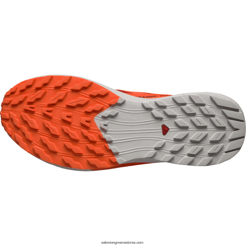 ανδρικά παπούτσια τρεξίματος - sense ride 5 Salomon σεληνιακός βράχος/συγκλονιστικό πορτοκαλί/φλογερό κόκκινο DXFPHB1434