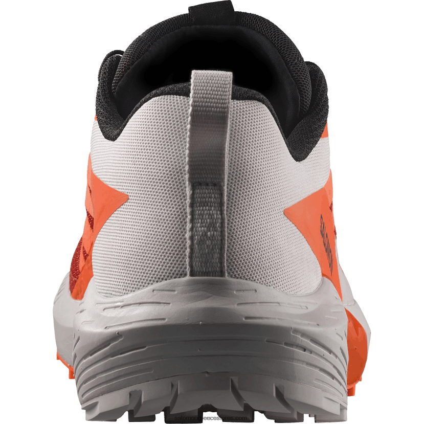 ανδρικά παπούτσια τρεξίματος - sense ride 5 Salomon σεληνιακός βράχος/συγκλονιστικό πορτοκαλί/φλογερό κόκκινο DXFPHB1434