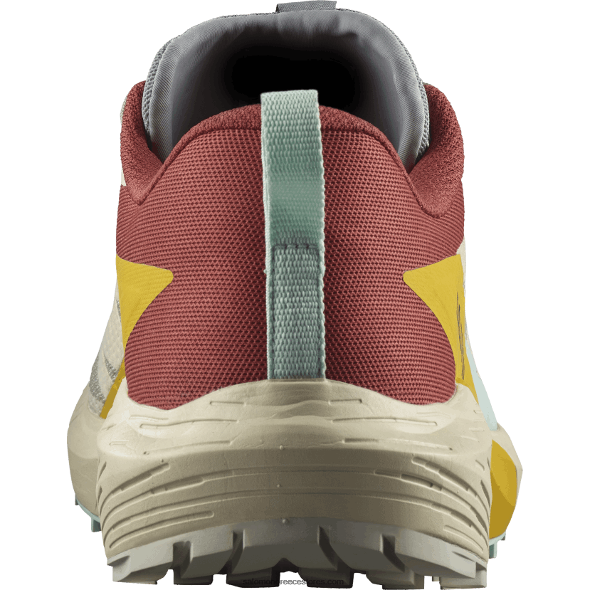 ανδρικά παπούτσια τρεξίματος - sense ride 5 Salomon βροχερή μέρα/καυτερή σάλτσα/φρέζια DXFPHB1435