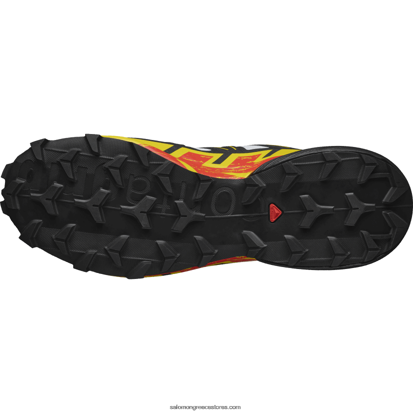 ανδρικά παπούτσια τρεξίματος - speedcross 6 Salomon λευκό/μαύρο/αυτοκρατορικό κίτρινο DXFPHB1451