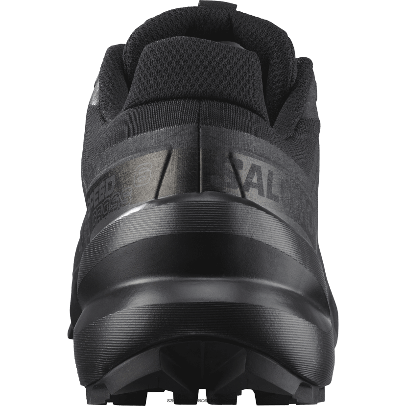 ανδρικά παπούτσια τρεξίματος - speedcross 6 Salomon μαύρο/φανταστικό DXFPHB1452