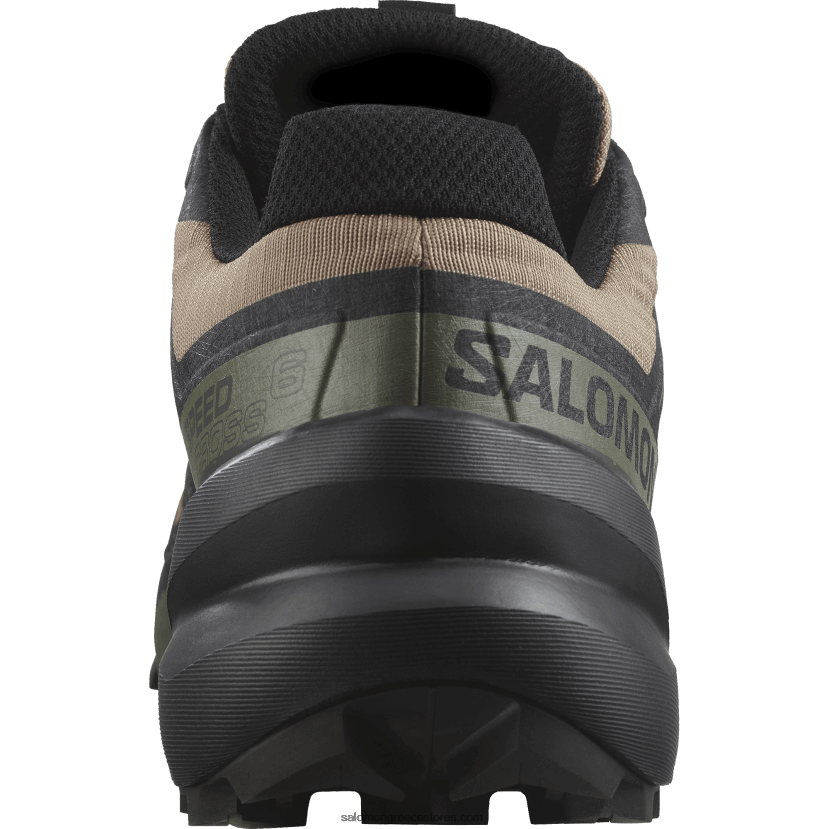 ανδρικά παπούτσια τρεξίματος - speedcross 6 Salomon φύκια / μαύρο / βαθύ πράσινο λειχήνα DXFPHB1455
