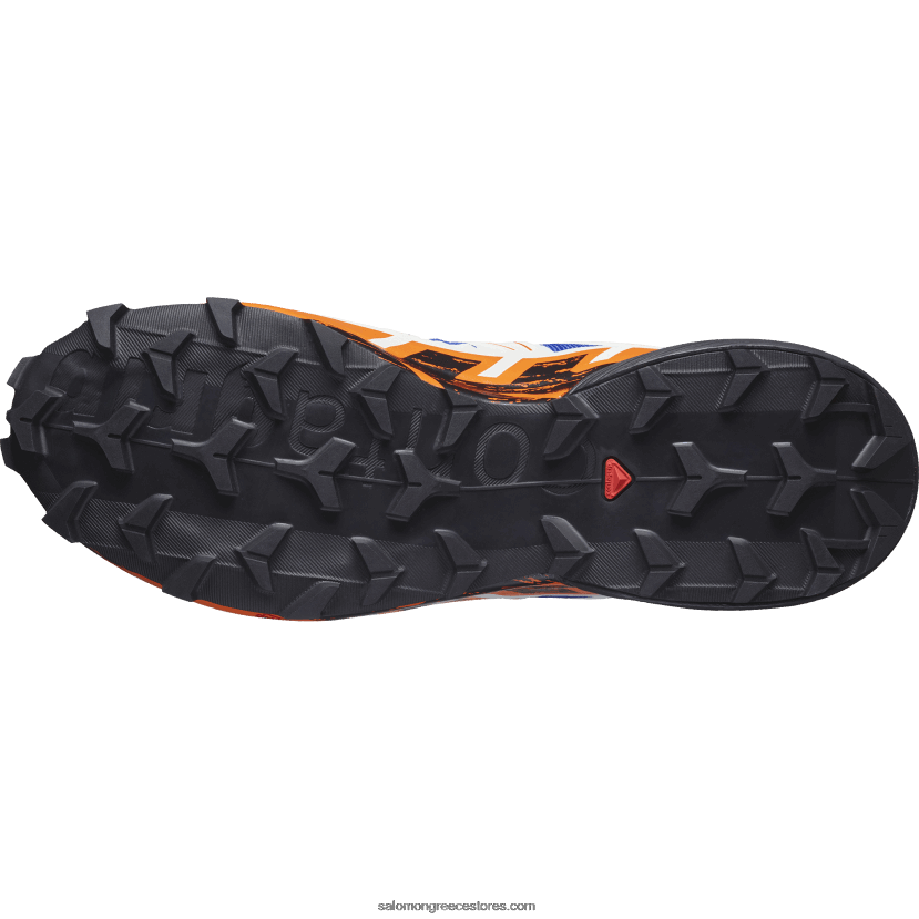 ανδρικά παπούτσια τρεξίματος - speedcross 6 Salomon λάπις μπλε/μαύρο/κόκκινο ibis DXFPHB1456