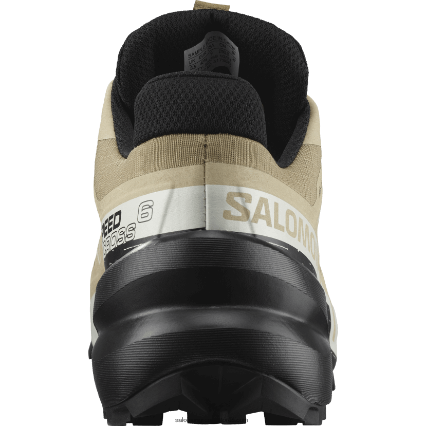 ανδρικά παπούτσια τρεξίματος - speedcross 6 gore-tex Salomon φύκια/μαύρο/πάγος βανίλιας DXFPHB1466