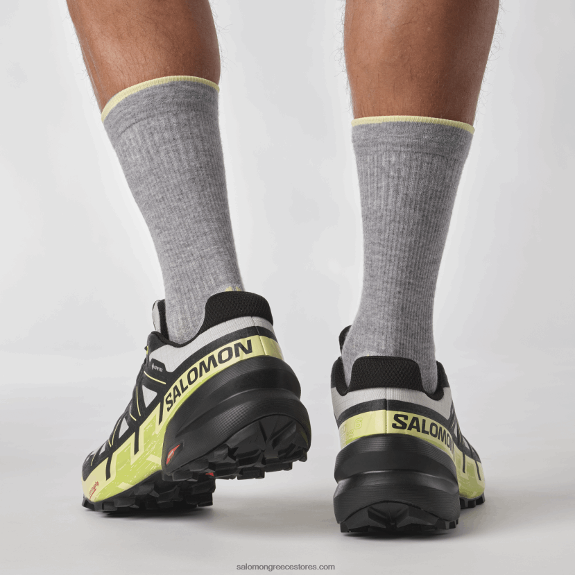 ανδρικά παπούτσια τρεξίματος - speedcross 6 gore-tex Salomon σεληνιακός βράχος/μαύρος/ηλιόλουστος ασβέστης DXFPHB1468