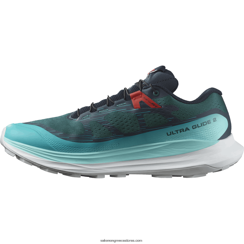 ανδρικά παπούτσια τρεξίματος - ultra glide 2 Salomon ατλαντικό βαθύ/μπλε λάμψη/φλογερό κόκκινο DXFPHB1438