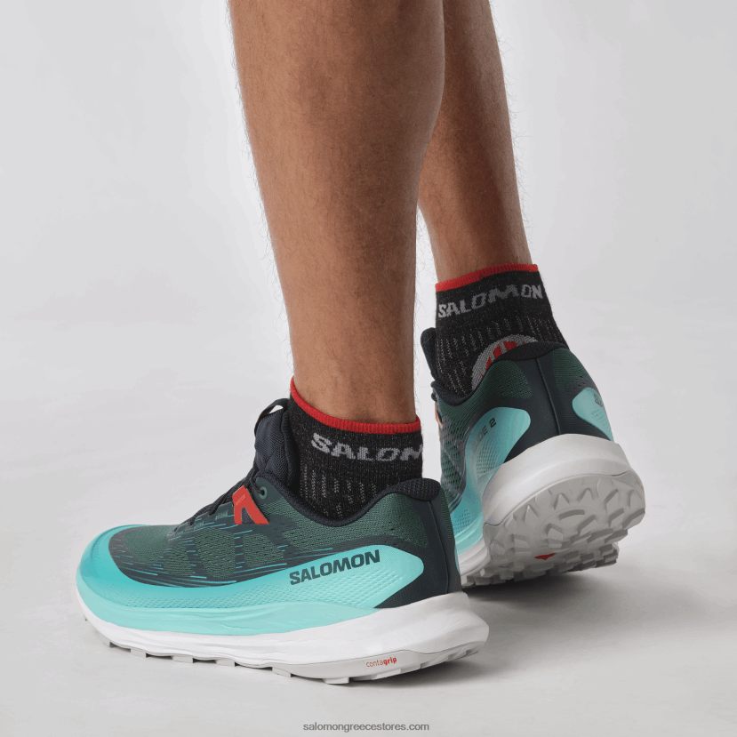 ανδρικά παπούτσια τρεξίματος - ultra glide 2 Salomon ατλαντικό βαθύ/μπλε λάμψη/φλογερό κόκκινο DXFPHB1438