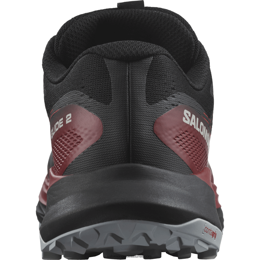 ανδρικά παπούτσια τρεξίματος - ultra glide 2 Salomon μαύρο/ποδηλατικό κόκκινο/μαργαριτάρι μπλε DXFPHB1439