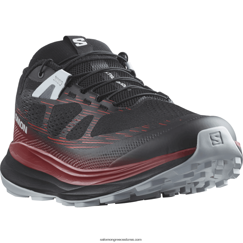 ανδρικά παπούτσια τρεξίματος - ultra glide 2 Salomon μαύρο/ποδηλατικό κόκκινο/μαργαριτάρι μπλε DXFPHB1439
