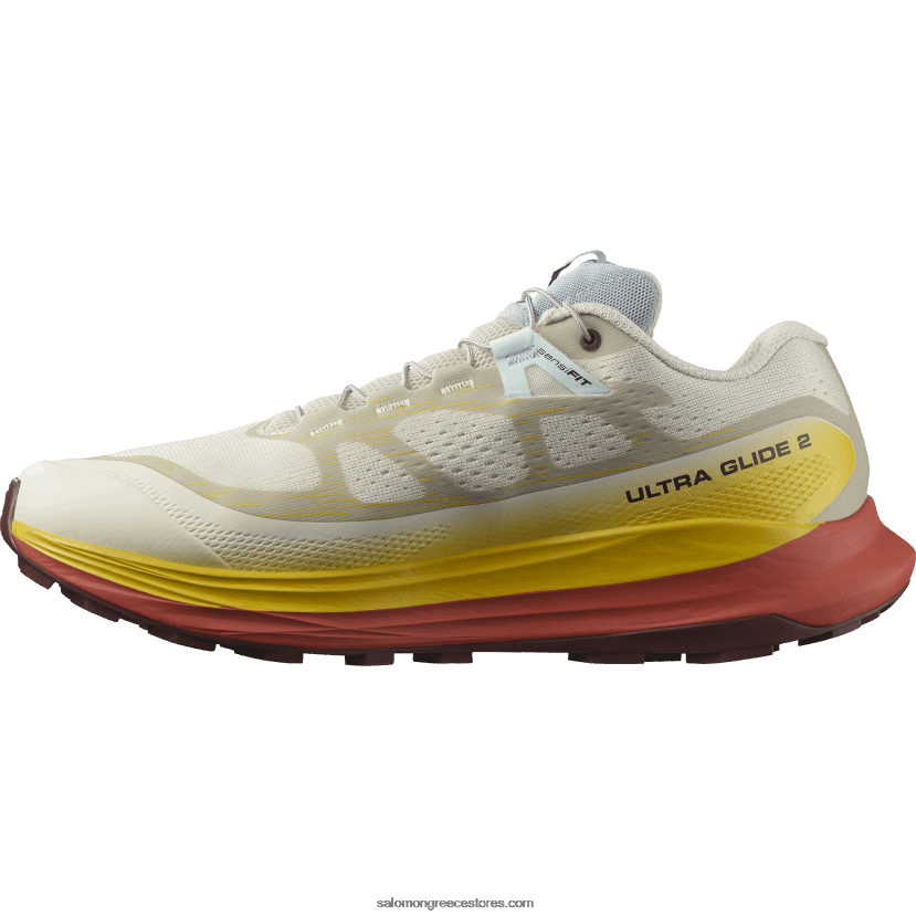ανδρικά παπούτσια τρεξίματος - ultra glide 2 Salomon βροχερή μέρα/φρέζια/καυτερή σάλτσα DXFPHB1441