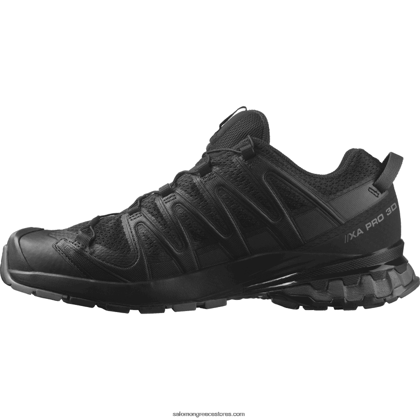 ανδρικά παπούτσια τρεξίματος - xa pro 3d v8 φαρδιά Salomon μαύρο/μαγνήτης DXFPHB1474
