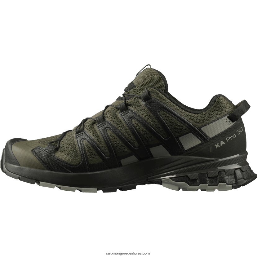ανδρικά παπούτσια τρεξίματος - xa pro 3d v8 Salomon σταφυλόφυλλο/τύρφη/σκιά DXFPHB1478