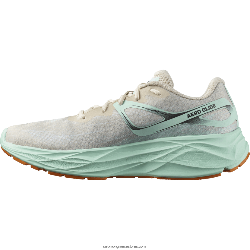 ανδρικά παπούτσια τρεξίματος - aero glide Salomon λευκασμένη άμμο/γιούκα/πορτοκαλί πιπεριά DXFPHB1066