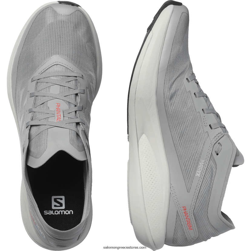 ανδρικά παπούτσια για τρέξιμο - phantasm Salomon κράμα/σεληνιακό ροκ/κόκκινο παπαρούνας DXFPHB1074