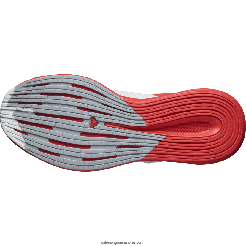 ανδρικά παπούτσια για τρέξιμο - spectur Salomon λευκό/κόκκινο παπαρούνας/φλογερό πορτοκαλί DXFPHB1075