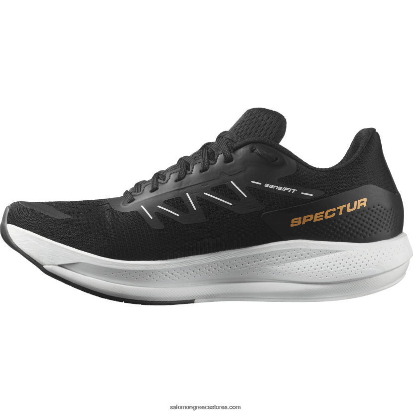 ανδρικά παπούτσια για τρέξιμο - spectur Salomon μαύρο / άσπρο / λαμπερό πορτοκαλί DXFPHB1078
