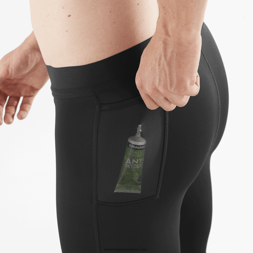 ανδρικό καλσόν - σταυρός 9 Salomon βαθύ μαύρο DXFPHB254