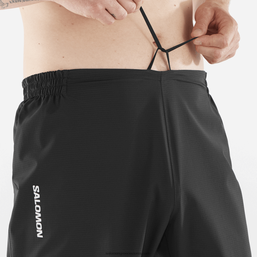 ανδρικό παντελόνι - bonatti trail Salomon βαθύ μαύρο DXFPHB251