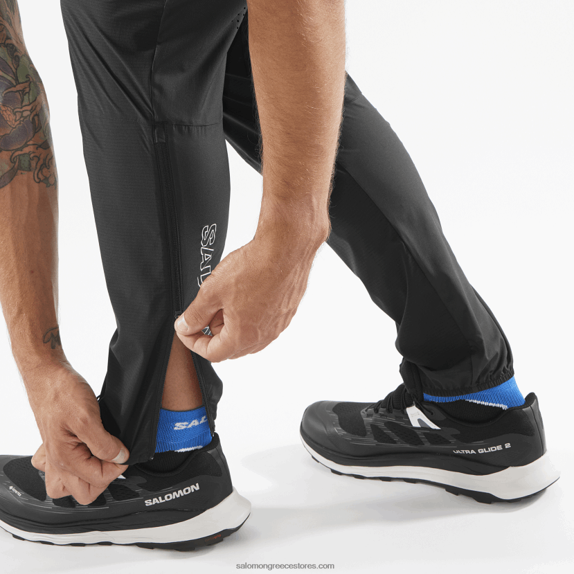 ανδρικό παντελόνι - bonatti trail Salomon βαθύ μαύρο DXFPHB251