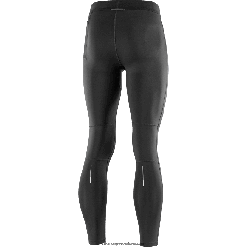 ανδρικό καλσόν - cross run Salomon βαθύ μαύρο DXFPHB253