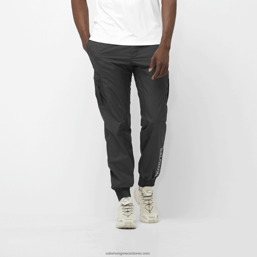 ανδρικό παντελόνι - equipe Salomon βαθύ μαύρο/άσπρο DXFPHB247
