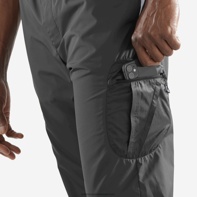 ανδρικό παντελόνι - equipe Salomon βαθύ μαύρο/άσπρο DXFPHB247