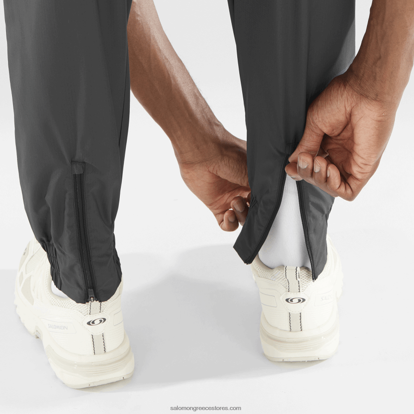 ανδρικό παντελόνι - equipe Salomon βαθύ μαύρο/άσπρο DXFPHB247