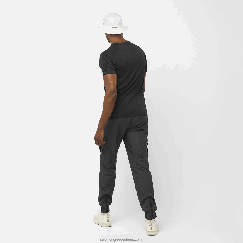 ανδρικό παντελόνι - equipe Salomon βαθύ μαύρο/άσπρο DXFPHB247