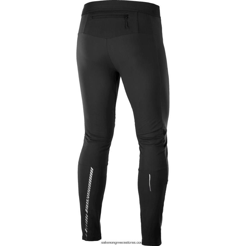 ανδρικό καλσόν - gore-tex infinium windstopper Salomon βαθύ μαύρο DXFPHB255