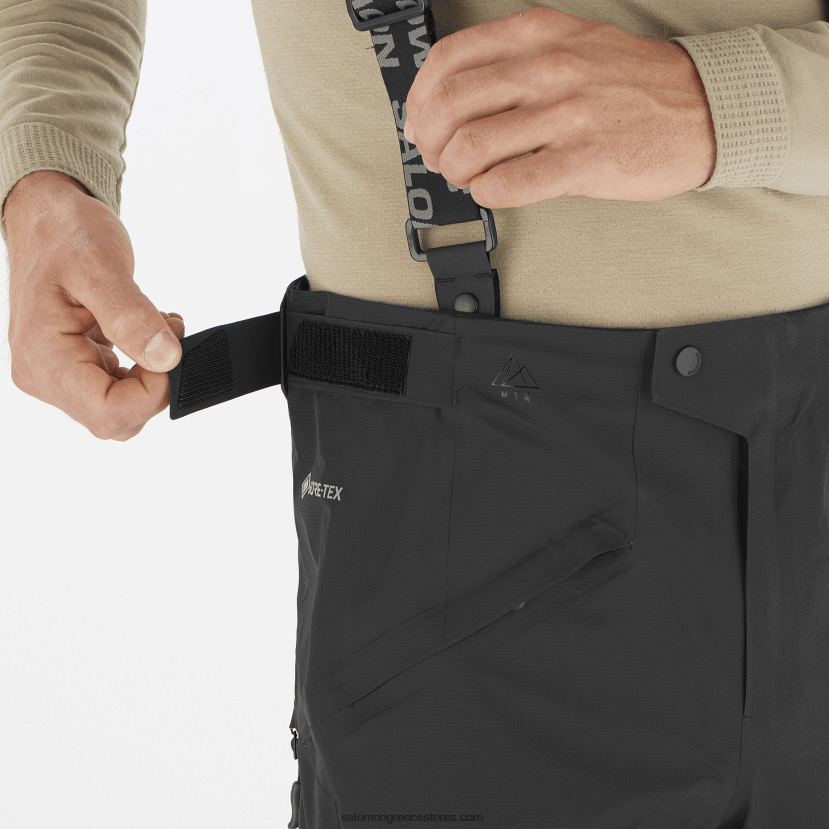 ανδρικό παντελόνι - mtn gore-tex Salomon βαθύ μαύρο DXFPHB256