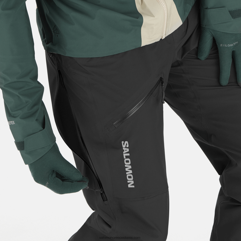 ανδρικό παντελόνι - mtn gore-tex Salomon βαθύ μαύρο DXFPHB256