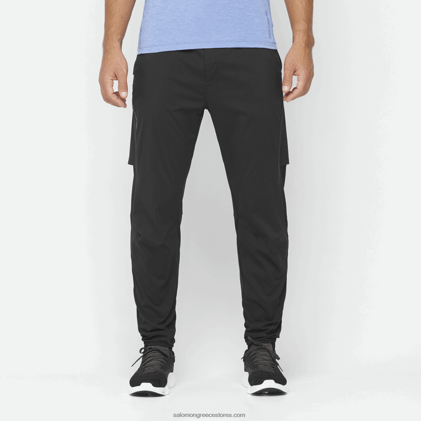 ανδρικά παντελόνια - runlife Salomon βαθύ μαύρο DXFPHB248