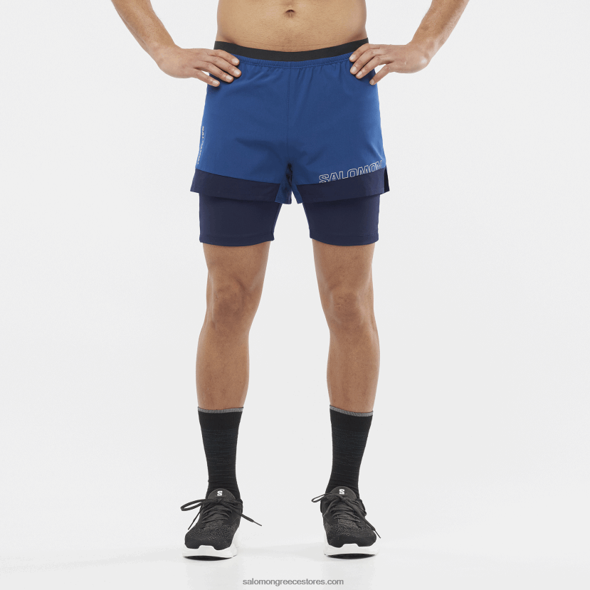ανδρικό σορτς - σταυρός 2σε1 Salomon ναυτική παιώνια/νυχτερινός ουρανός DXFPHB283