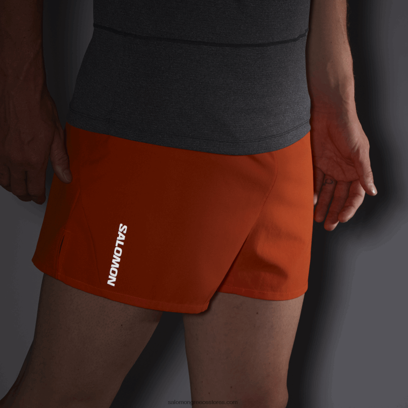 ανδρικό σορτς - σταυρός 3 Salomon ερυθρό ibis DXFPHB268