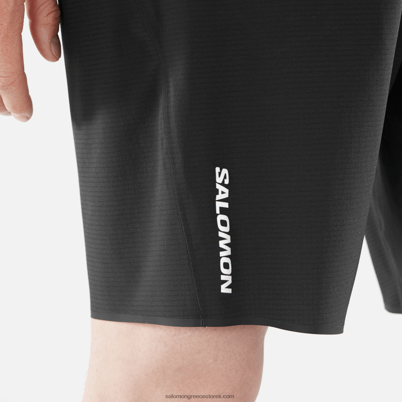 ανδρικό σορτς - bonatti trail Salomon βαθύ μαύρο DXFPHB259