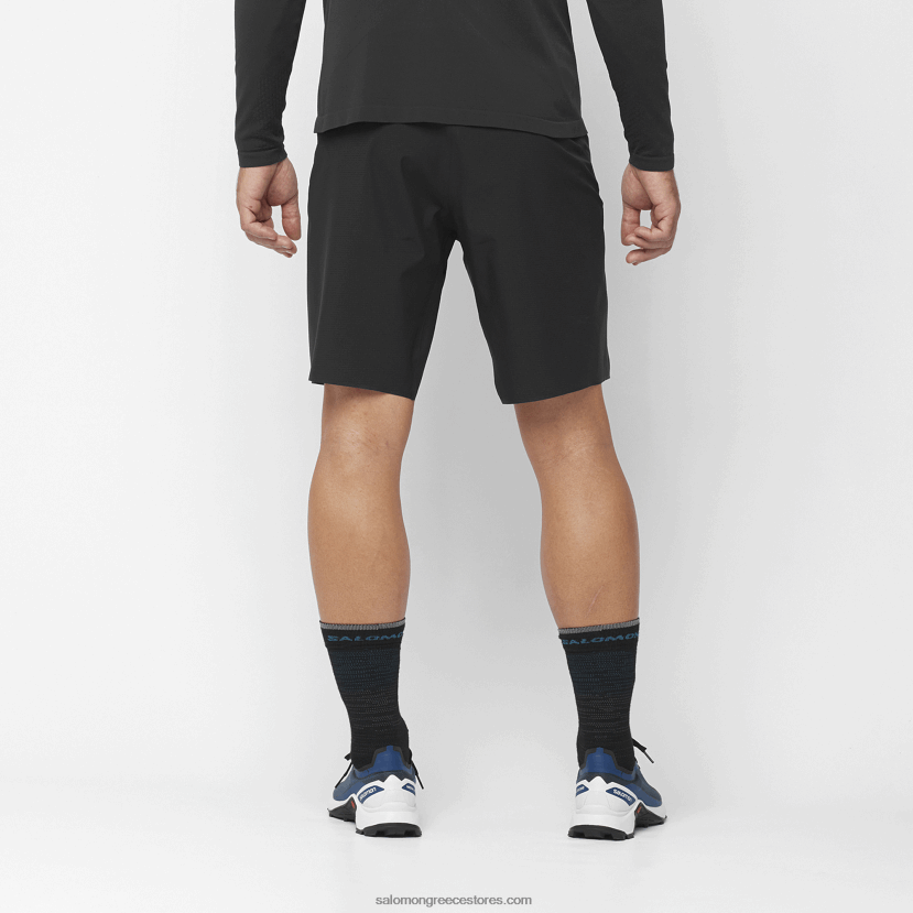 ανδρικό σορτς - bonatti trail Salomon βαθύ μαύρο DXFPHB259