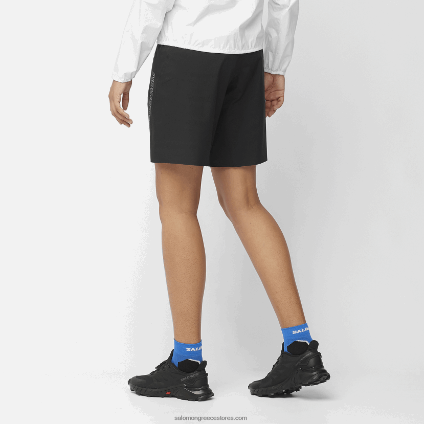 ανδρικό σορτς - bonatti trail Salomon βαθύ μαύρο DXFPHB259