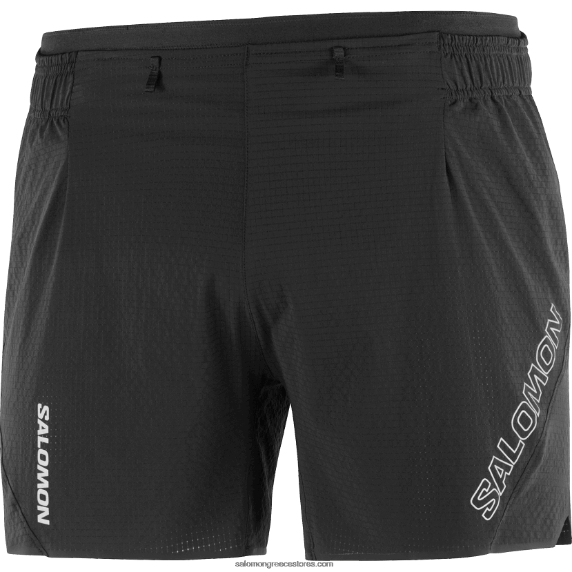 ανδρικά σορτς - sense aero 5 Salomon βαθύ μαύρο DXFPHB289
