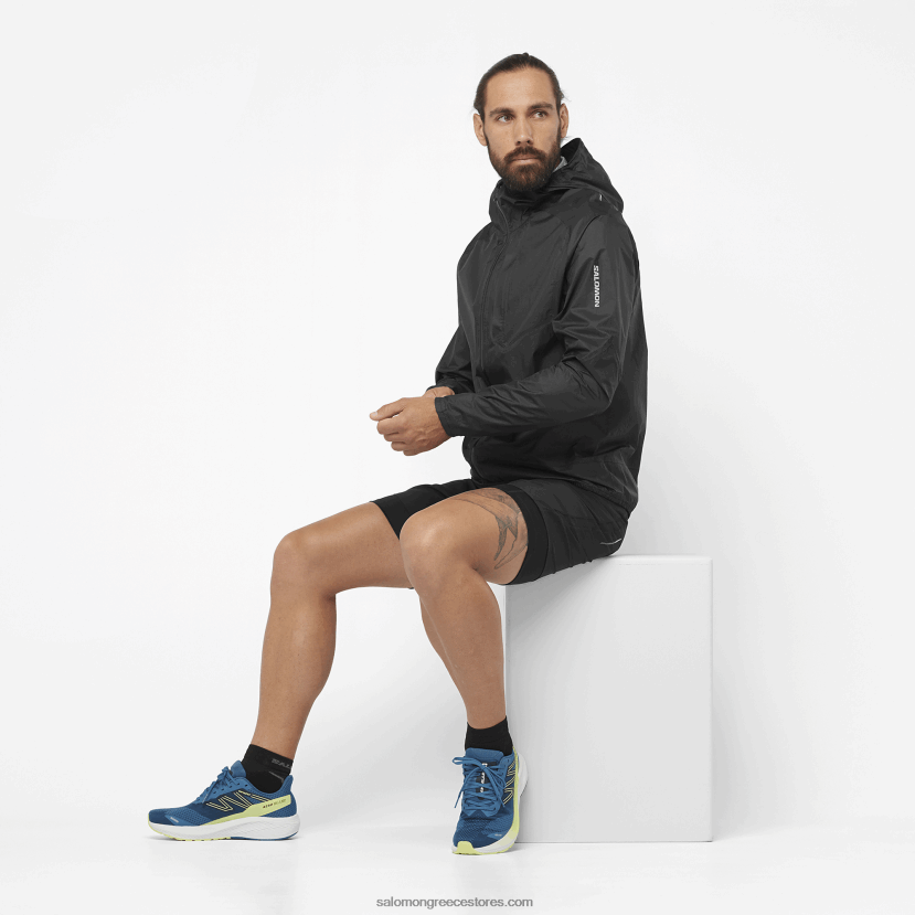ανδρικό σορτς - σταυρός twinskin Salomon μαύρος DXFPHB300