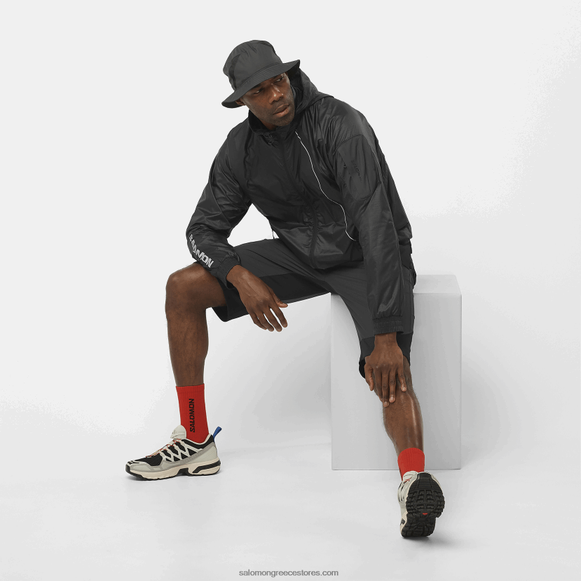 ανδρικό τζάκετ με κουκούλα - εξοπλισμός Salomon βαθύ μαύρο DXFPHB1086