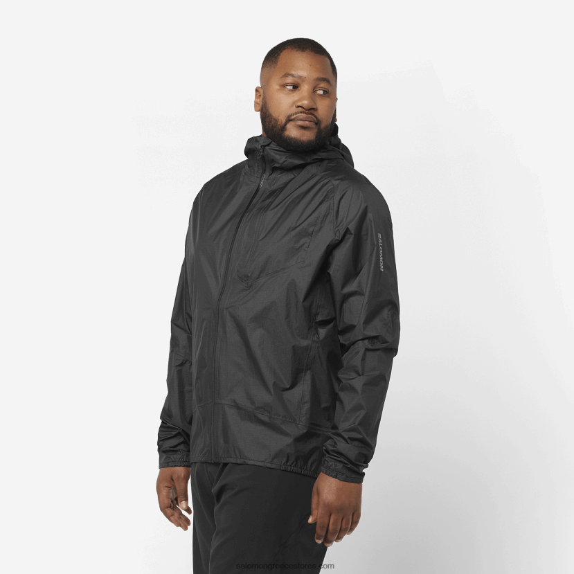 ανδρικό μπουφάν με κέλυφος - bonatti αδιάβροχο Salomon βαθύ μαύρο DXFPHB1101