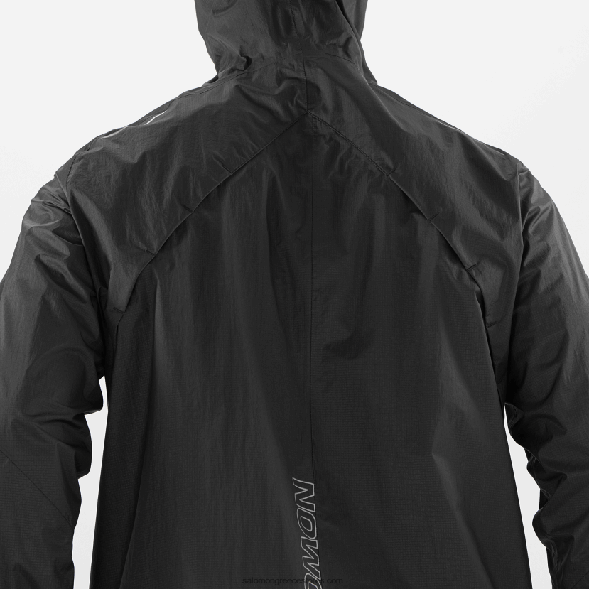 ανδρικό μπουφάν με κέλυφος - bonatti αδιάβροχο Salomon βαθύ μαύρο DXFPHB1101