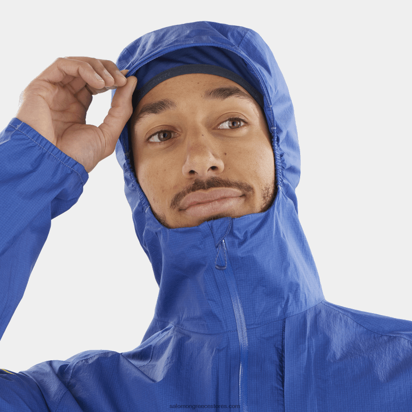 ανδρικό μπουφάν με κέλυφος - bonatti αδιάβροχο Salomon ναυτικό μπλε DXFPHB1102