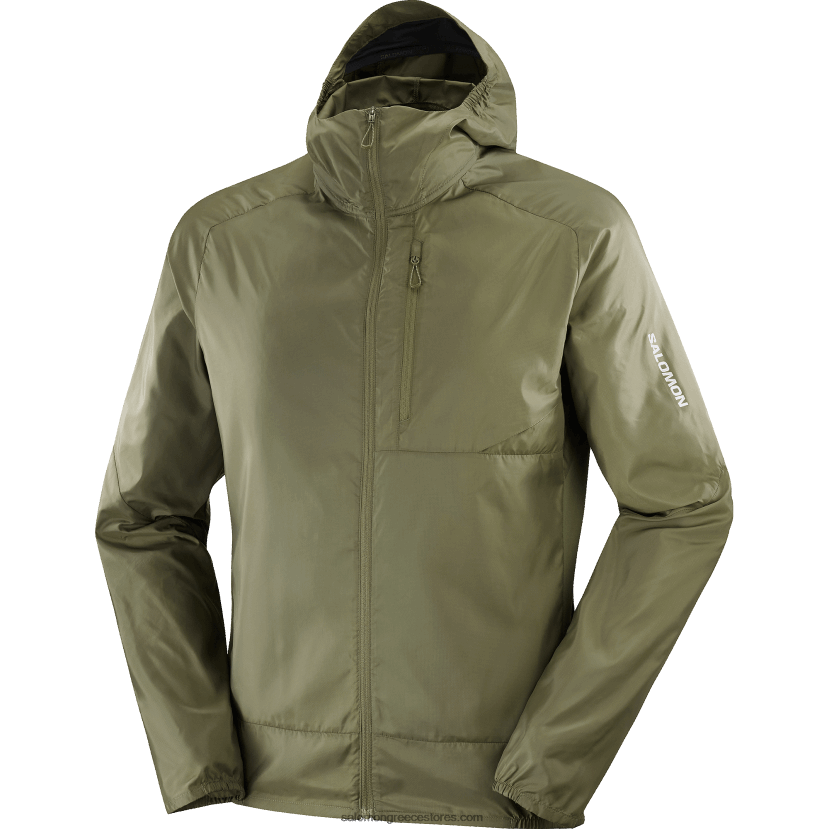 ανδρικό wind jacket hoodie - bonatti cross wind Salomon φύλλο σταφυλιού DXFPHB1092